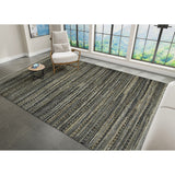 AMER Rugs Legacy LEG-7 Hand-Knotted Geometric Transitional Area Rug Gray 10' x 14'
