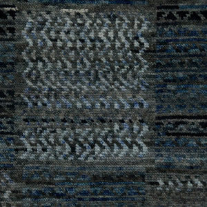 AMER Rugs Legacy LEG-8 Hand-Knotted Geometric Transitional Area Rug Gray/Blue 10' x 14'