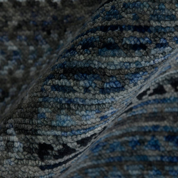 AMER Rugs Legacy LEG-8 Hand-Knotted Geometric Transitional Area Rug Gray/Blue 10' x 14'