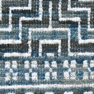 AMER Rugs Legacy LEG(V)-25 Hand-Knotted Geometric Transitional Area Rug Blue 10' x 14'