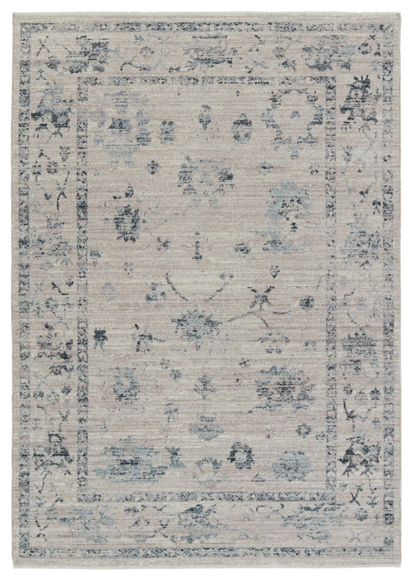 Jaipur Living Leila Adelaide Vibe LEI01 Power Loomed 100% Polyester Floral Area Rug Blue 100% Polyester RUG155506