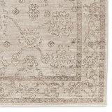 Jaipur Living Leila Camille Vibe LEI02 Power Loomed 100% Polyester Floral Area Rug Gray 100% Polyester RUG155507