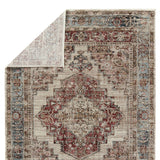 Jaipur Living Leila Emory Vibe LEI03 Power Loomed 100% Polyester Medallion Area Rug Red 100% Polyester RUG155508