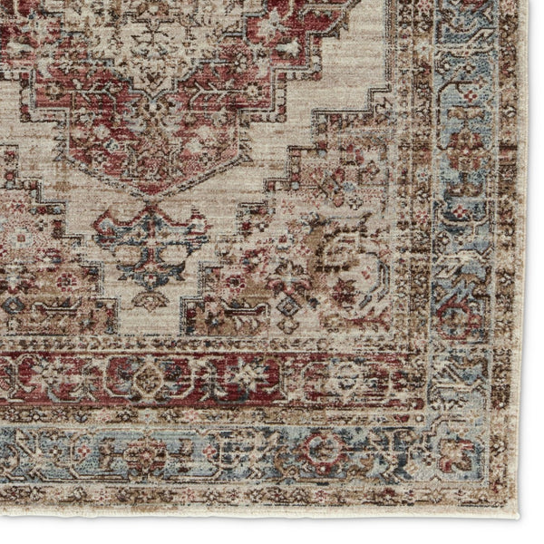 Jaipur Living Leila Emory Vibe LEI03 Power Loomed 100% Polyester Medallion Area Rug Red 100% Polyester RUG155508