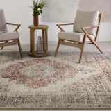 Jaipur Living Leila Emory Vibe LEI03 Power Loomed 100% Polyester Medallion Area Rug Red 100% Polyester RUG155508