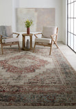 Jaipur Living Leila Emory Vibe LEI03 Power Loomed 100% Polyester Medallion Area Rug Red 100% Polyester RUG155508