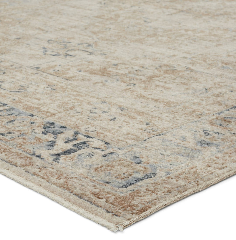 Jaipur Living Leila Emory Vibe LEI04 Power Loomed 100% Polyester Medallion Area Rug Taupe 100% Polyester RUG155509