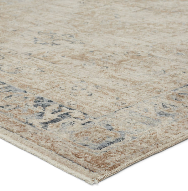 Jaipur Living Leila Emory Vibe LEI04 Power Loomed 100% Polyester Medallion Area Rug Taupe 100% Polyester RUG155509