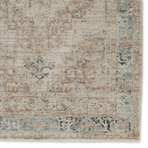 Jaipur Living Leila Emory Vibe LEI04 Power Loomed 100% Polyester Medallion Area Rug Taupe 100% Polyester RUG155509