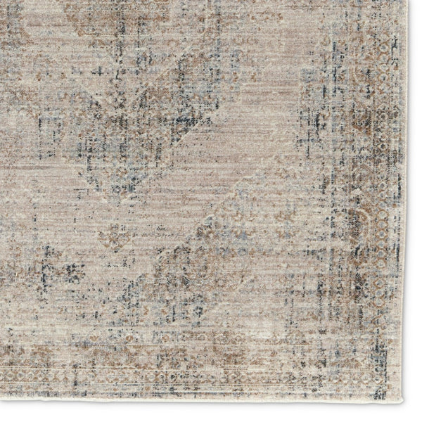 Jaipur Living Leila Adonia Vibe LEI05 Power Loomed 100% Polyester Medallion Area Rug Taupe 100% Polyester RUG155510
