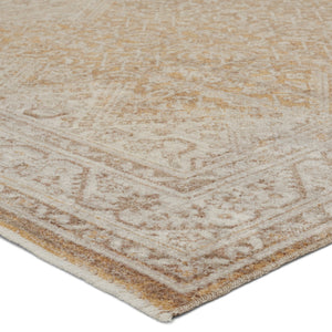 Jaipur Living Leila Harriet Vibe LEI06 Power Loomed 100% Polyester Medallion Area Rug Gold 100% Polyester RUG155511