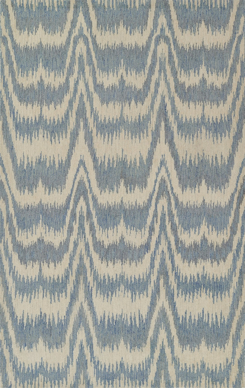 Momeni Leiden LEI-2 Hand Tufted Transitional Ikat Indoor Area Rug Light Blue 9' x 12' LEIDELEI-2LBL90C0