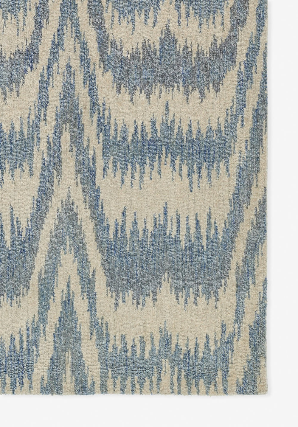 Momeni Leiden LEI-2 Hand Tufted Transitional Ikat Indoor Area Rug Light Blue 9' x 12' LEIDELEI-2LBL90C0