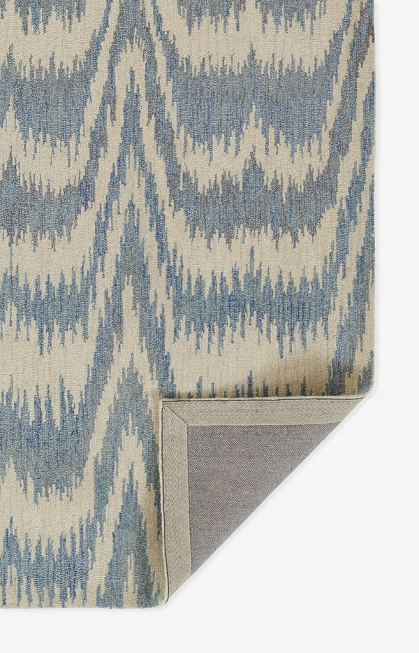 Momeni Leiden LEI-2 Hand Tufted Transitional Ikat Indoor Area Rug Light Blue 9' x 12' LEIDELEI-2LBL90C0