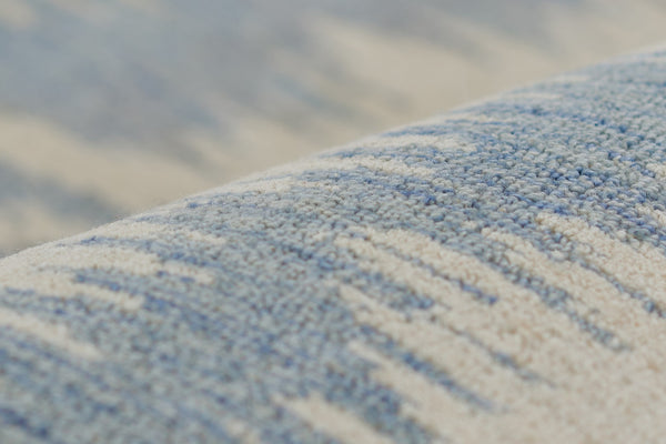 Momeni Leiden LEI-2 Hand Tufted Transitional Ikat Indoor Area Rug Light Blue 9' x 12' LEIDELEI-2LBL90C0