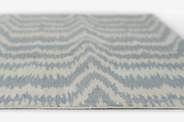 Momeni Leiden LEI-2 Hand Tufted Transitional Ikat Indoor Area Rug Light Blue 9' x 12' LEIDELEI-2LBL90C0