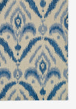 Momeni Leiden LEI-3 Hand Tufted Transitional Ikat Indoor Area Rug Blue 9' x 12' LEIDELEI-3BLU90C0