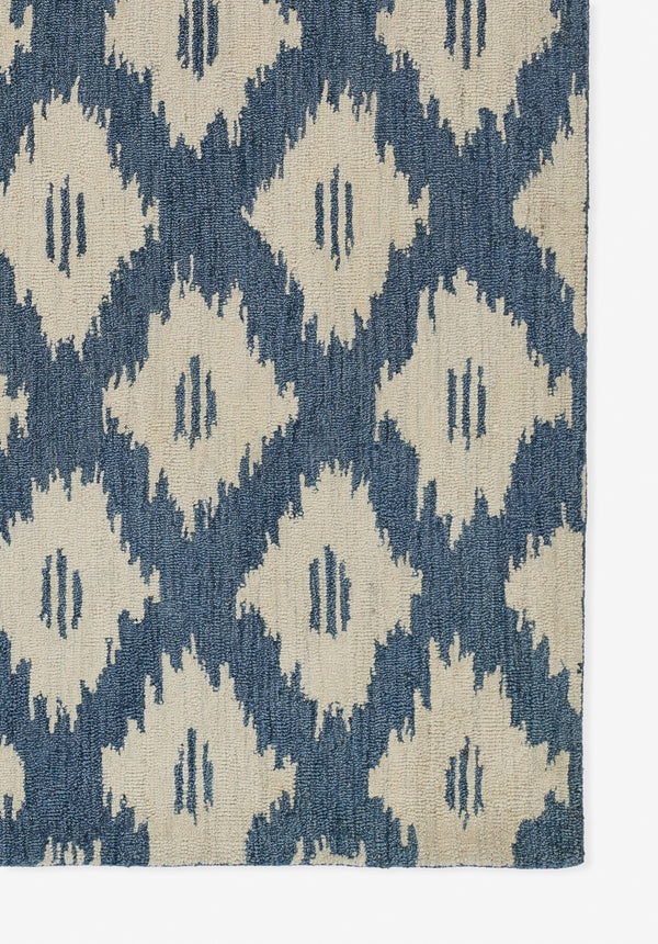 Momeni Leiden LEI-4 Hand Tufted Transitional Ikat Indoor Area Rug Slate 9' x 12' LEIDELEI-4SLT90C0