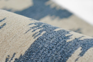 Momeni Leiden LEI-4 Hand Tufted Transitional Ikat Indoor Area Rug Slate 9' x 12' LEIDELEI-4SLT90C0