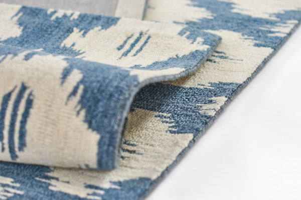 Momeni Leiden LEI-4 Hand Tufted Transitional Ikat Indoor Area Rug Slate 9' x 12' LEIDELEI-4SLT90C0