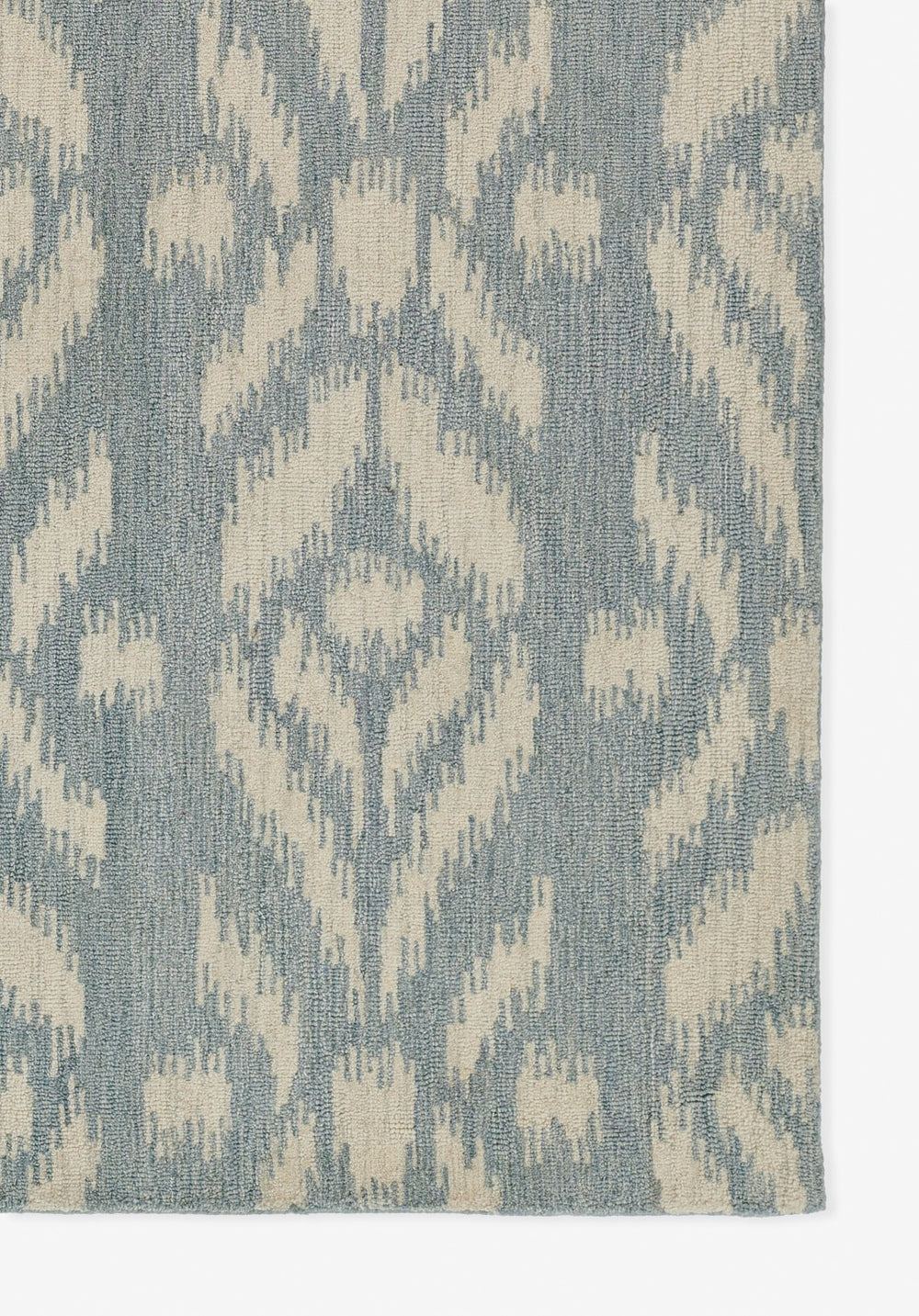 Momeni Leiden LEI-6 Hand Tufted Transitional Ikat Indoor Area Rug Light Blue 9' x 12' LEIDELEI-6LBL90C0