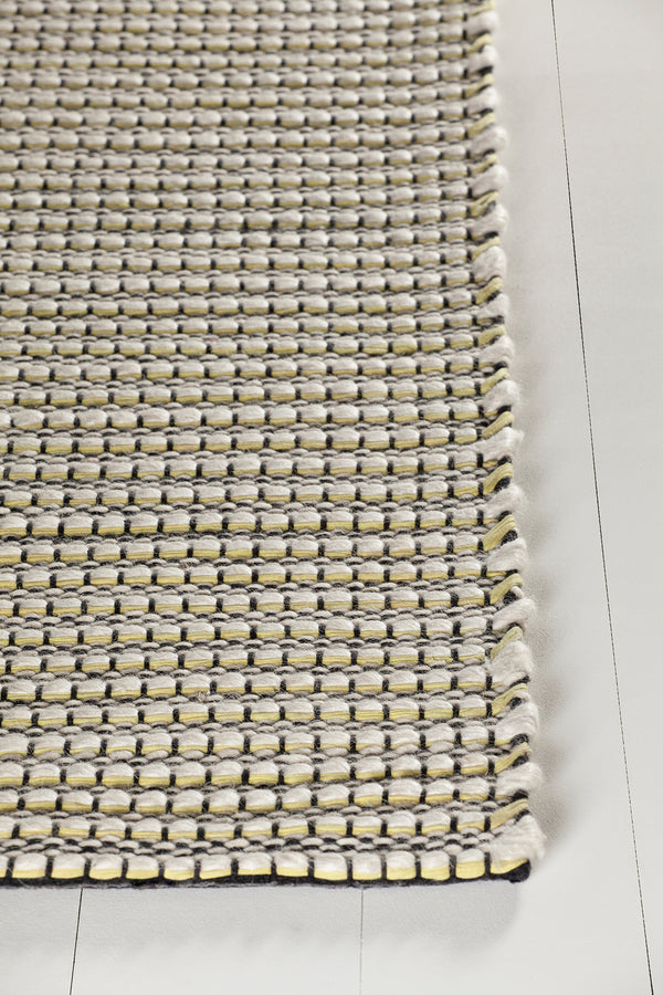 Chandra Rugs Lena 60% Wool + 40% Cotton Hand Woven Contemporary Rug Green/White/Grey/Black 7'9 x 10'6