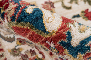 Momeni Lenox LE-01 Machine Made Traditional Medallion Indoor Area Rug Ivory 9'6" x 12'6" LENOXLE-01IVY96C6