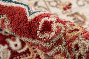 Momeni Lenox LE-02 Machine Made Traditional Medallion Indoor Area Rug Red 9'6" x 12'6" LENOXLE-02RED96C6