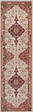 Momeni Lenox LE-02 Machine Made Traditional Medallion Indoor Area Rug Red 9'6" x 12'6" LENOXLE-02RED96C6