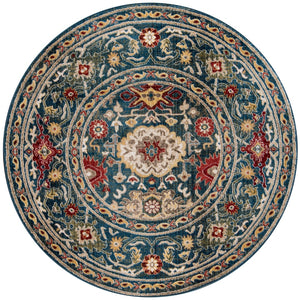 Momeni Lenox LE-03 Machine Made Traditional Oriental Indoor Area Rug Blue 9'6" x 12'6" LENOXLE-03BLU96C6