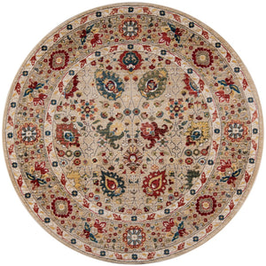 Momeni Lenox LE-04 Machine Made Traditional Oriental Indoor Area Rug Ivory 9'6" x 12'6" LENOXLE-04IVY96C6