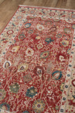 Momeni Lenox LE-04 Machine Made Traditional Oriental Indoor Area Rug Red 9'6" x 12'6" LENOXLE-04RED96C6