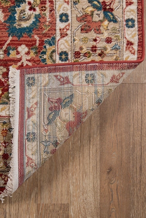 Momeni Lenox LE-04 Machine Made Traditional Oriental Indoor Area Rug Red 9'6" x 12'6" LENOXLE-04RED96C6