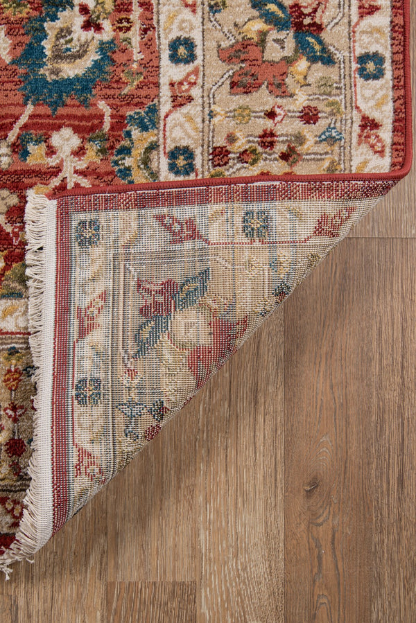 Momeni Lenox LE-04 Machine Made Traditional Oriental Indoor Area Rug Red 9'6" x 12'6" LENOXLE-04RED96C6