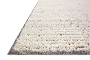 Loloi Rugs Levitt Shag LEV-01 100% Polyester Pile Power Loomed Shags Area Rug Ivory / Multi 200 LEVTLEV-01IVML93D0