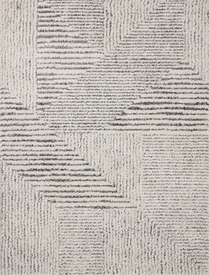 Loloi Rugs Levitt Shag LEV-02 100% Polyester Pile Power Loomed Shags Area Rug Ivory / Grey 200 LEVTLEV-02IVGY93D0