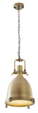 Bethel Brass Single Pendant Lighting in Metal & Glass