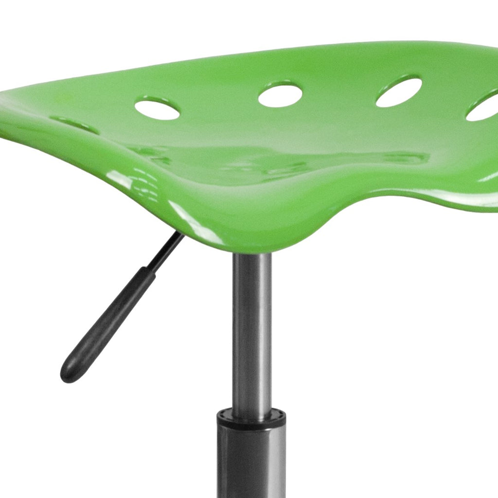 English Elm EE2100 Contemporary Plastic Tractor Stool Spicy Lime EEV-14926