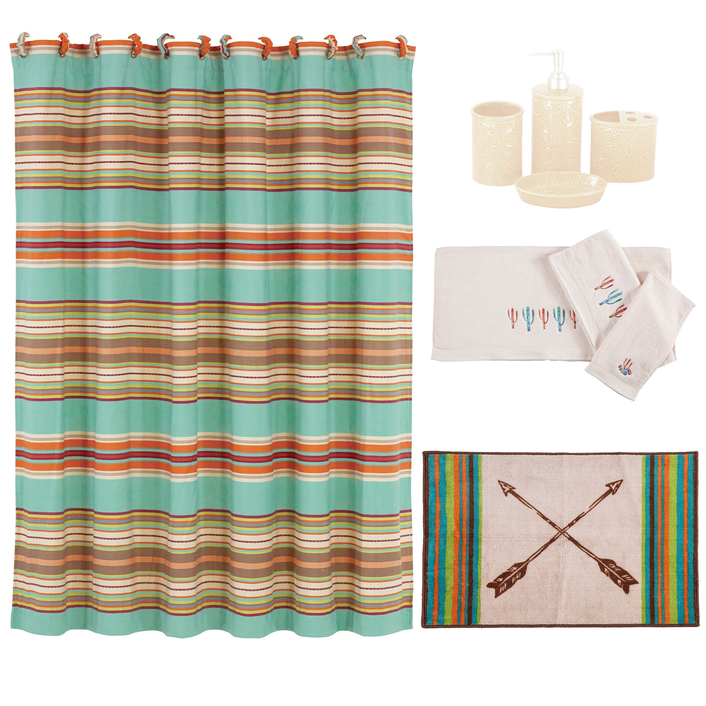 Serape 9-Piece Southwestern Bathroom Collection