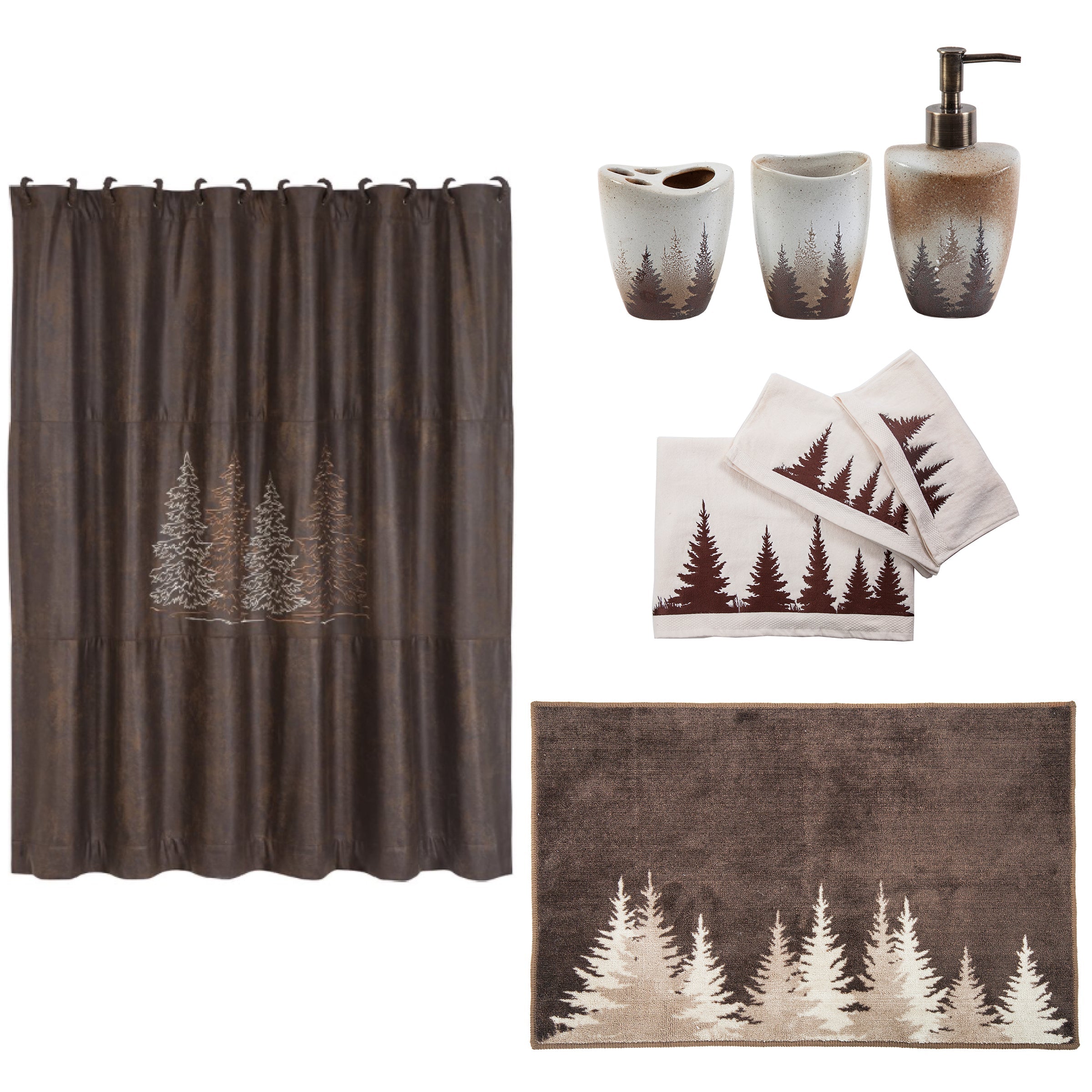 HiEnd Accents Clearwater Pines Bathroom Sets - Thumbnail 2
