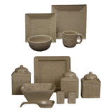 HiEnd Accents Savannah Western Dinnerware & Canister Set LF4001K1-OS-TP Taupe Ceramic 