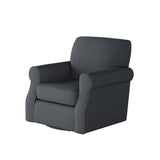 Fusion 602S-C Transitional Swivel Chair 602S-C Truth or Dare Navy Swivel Chair