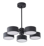 Bethel Black LED Chandelier in Metal & Acrylic