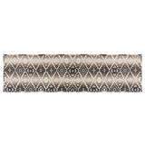 HiEnd Accents Chalet Aztec Bed Runner LG1779BR White, Brown Face: 100% polyester; Back: 100% cotton 24x96