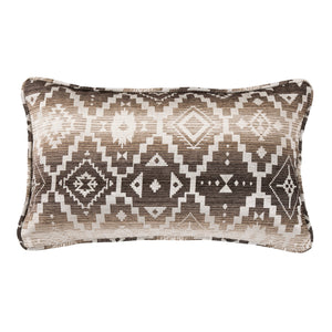 HiEnd Accents Chalet Aztec Lumbar Pillow LG1779P1 White, Brown Shell: 100% polyester; Fill: 100% polyester 21X34X6