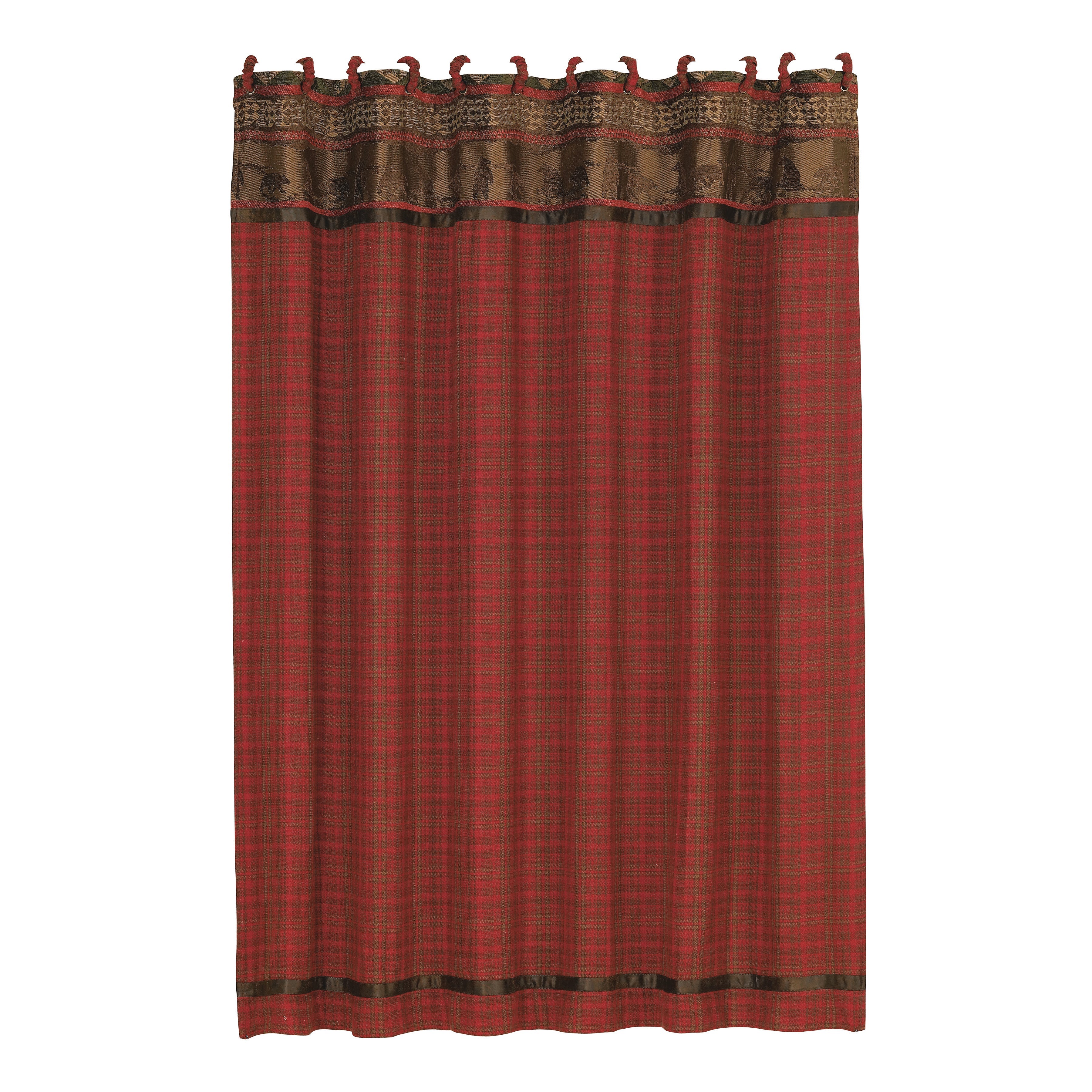 Cascade Lodge Plaid Shower Curtain