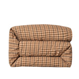 HiEnd Accents Clifton Duvet Cover LG1910DU-TW-OC Brown Face: 100% Cotton.  Back: 100% Cotton. 68x88x0.5