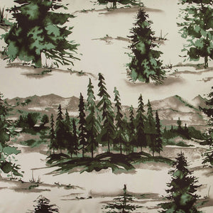 HiEnd Accents Joshua Comforter Set LG1915-TW-OC Brown, Green, Cream Comforter - Face: 100% polyester; Back: 100% cotton; Fill: 100% polyester. Pillow Sham - 100% polyester. 68x88x3