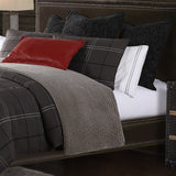 HiEnd Accents Heath Comforter Set LG2016-TW-OC Graphite Face:35% cotton_x000C_65% polyester. Back: 100% Cotton. Filling: 100% Polyester 68x88x1