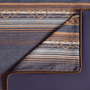 HiEnd Accents Estes Chenille Comforter Set LG2233-TW-BL Blue Comforter - Face: 85% polyester, 7% cotton, 5% viscose, 2% acrylic, 1% nylon; Back: 100% cotton; Fill: 100% polyester. Pillow Sham - Face: 85% polyester, 7% cotton, 5% viscose, 2% acrylic, 1% nylon; Back: 100% cotton. 68x88